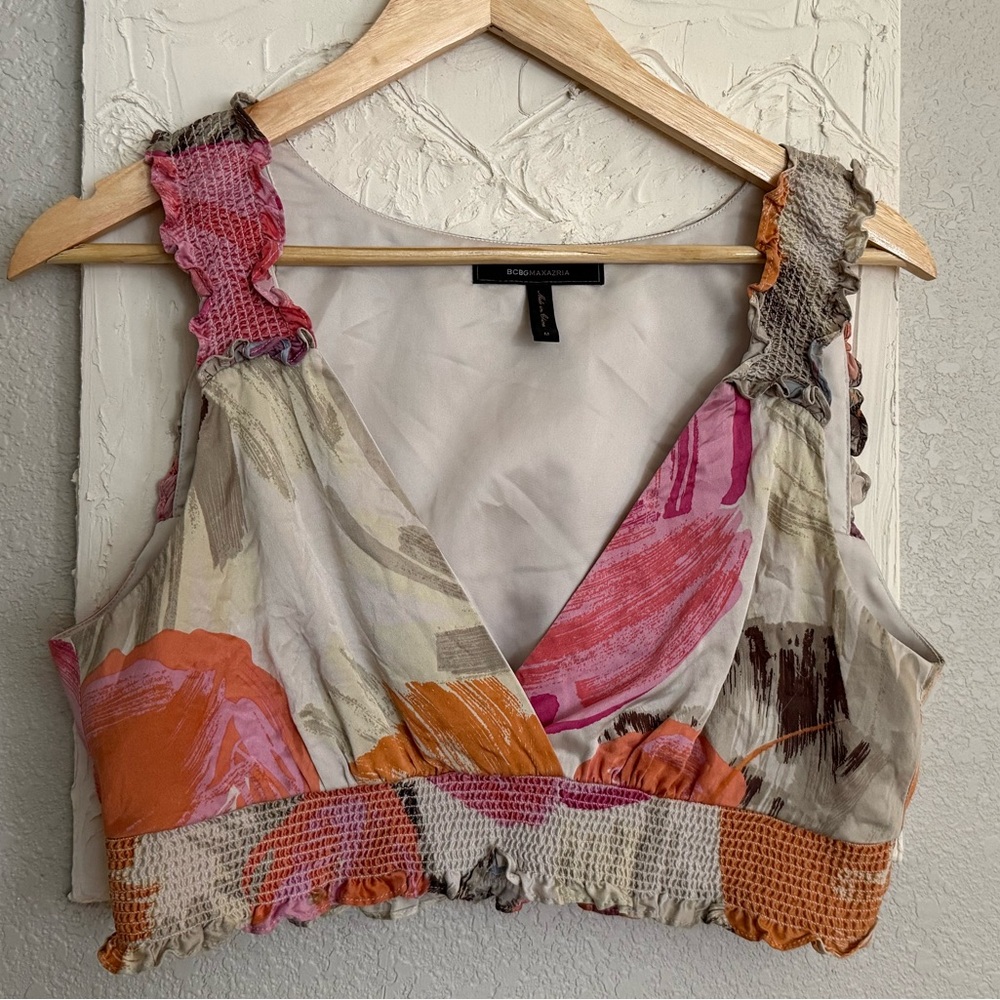 HP✨ BCBG MaxAzria Spring Floral Bra Top